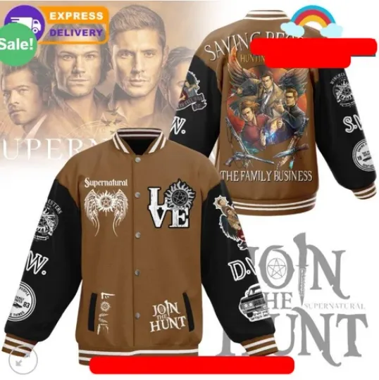 Supernatural Join The Hunt Baseball Jacket