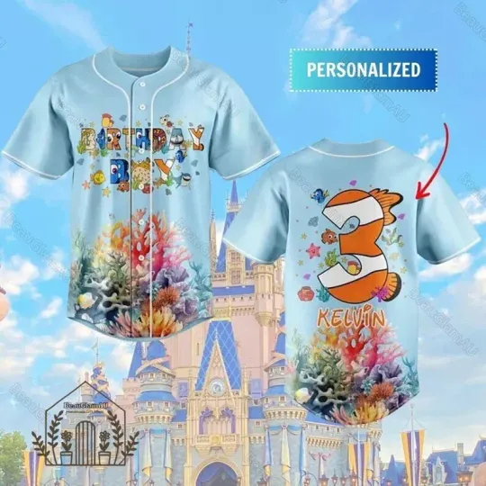 Halloween Finding Nemo 3D BASEBALL JERSEY SHIRT Mother Day Gift Best Price