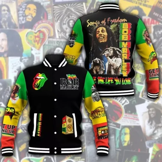 Great Price Bob Marley Jacket Baseball Jacket