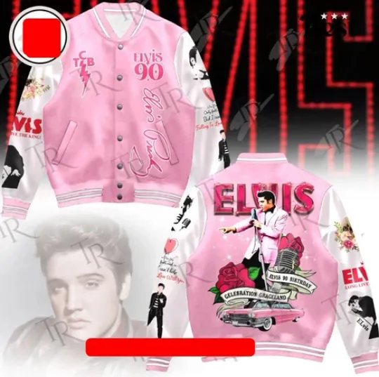 Elvis Presley 90 Birthday Celebration Graceland 2025 Baseball Jacket