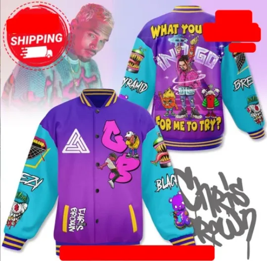 The Chris Brown What You Got For Me To Try Baseball Jacket