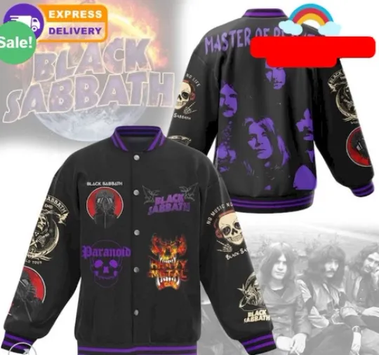 Black Sabbath Baseball Jacket