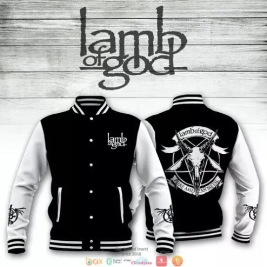 Lamb of God Pure Ameri.can Metal Baseball Jacket