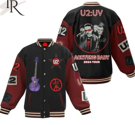 U2 UV Achtung Baby Tour Baseball Jacket