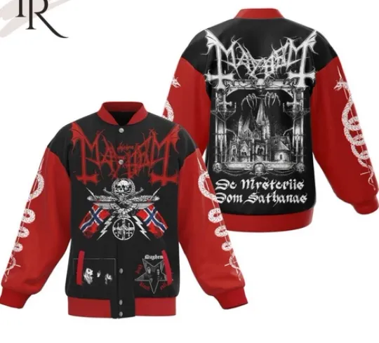 Mayhem  De Mysteriis Dom Sathanas Baseball Jacket