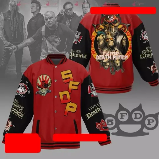 HOT Five Finger Death Punch The Way Of The Fist Baseball Jacket