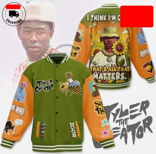Cool new All Size Tyler, The Creator Baseball Jacket