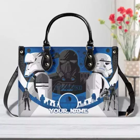 Personalized Star Wars Leather Handbag, The Force Lovers Leather Handbag Gift