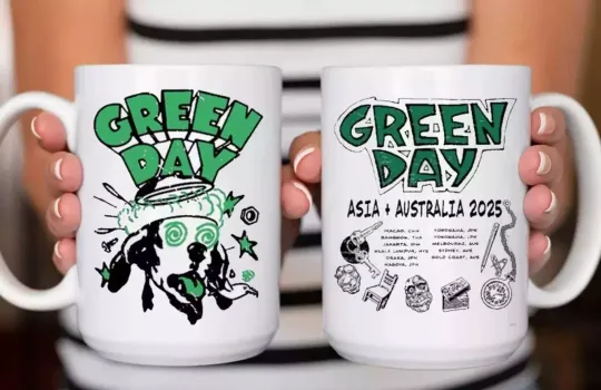Green Day Asia & Australia Tour 2025 Coffee Mug