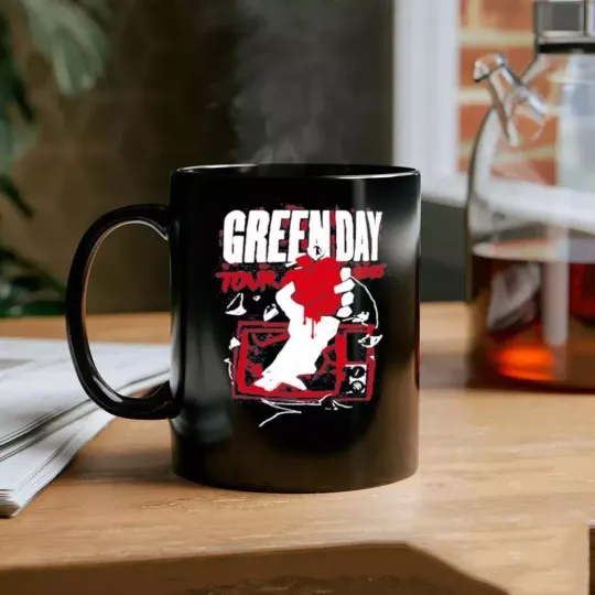 Green Day Tour 2025 Black mug