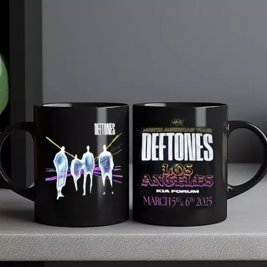 Deftone North America Tour 2025 in Los Angeles March Mug