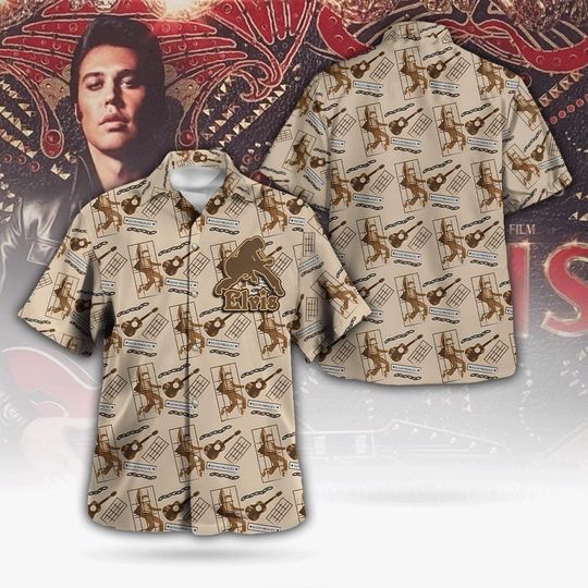 Elvis Presley 90s Button Down Shirt, Rock And Roll Button Shirt, Music Tour Button Shirt, Music Concert Button Up Shirt, The King Shirt