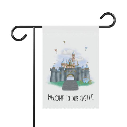 Disney's Sleeping Beauty Castle Garden Flag, Unique Home and Garden Flag, Disney Garden Flag, All Season Flag