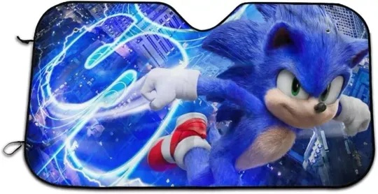 Bargburm Sonic The Hedgehog Car Front Windshield Sunshade Sun Shades