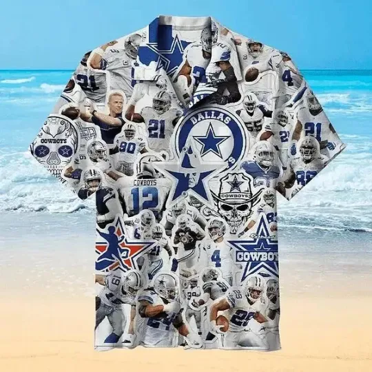 Dallas Cowboys Legends Hawaiian Shirt Adult & Kid