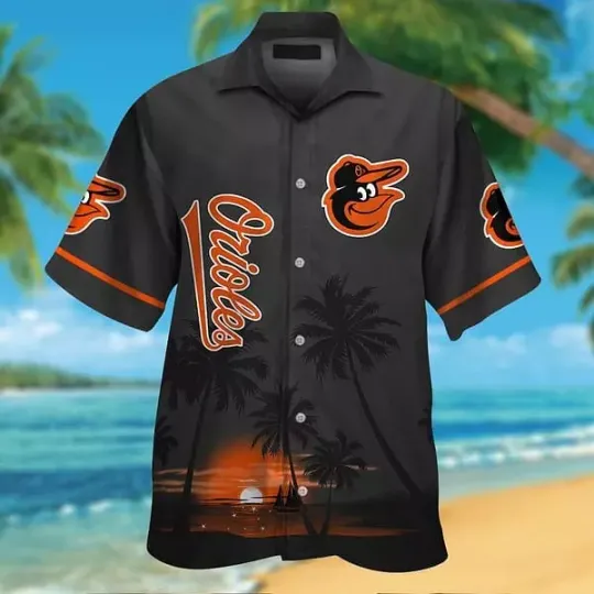 Baltimore Orioles Hawaiian Shirt Short Sleeve Tropical