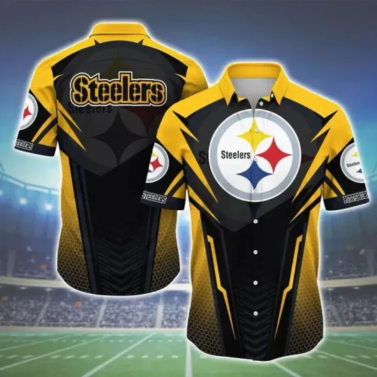 Pittsburgh Steeler Vortex Power Hawaiian Shirt