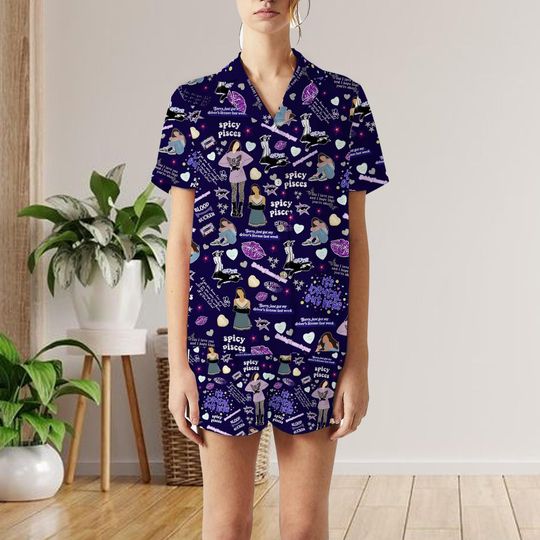 Olivia Rodrigo Guts 2024 Pajamas, Olivia Rodrigo Shorts Pajamas Set, GUTS album Olivia Tour Pajamas Set, Olivia GUTS Track List Set