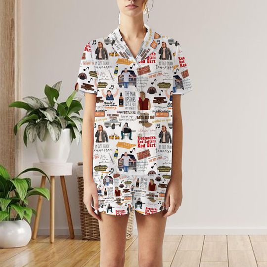 Wallen Western Short Pajamas Set, Wallen Western Family Pajamas, Short Pajamas Set