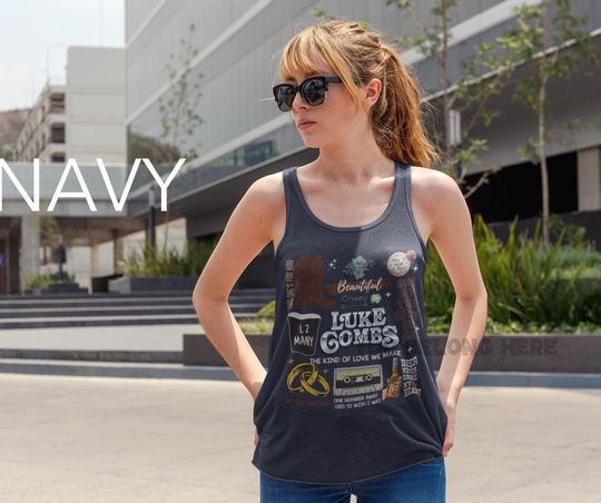 Luke Comb Racerback Tank Top, Luke Comb Tshirt, Luke Comb Tour 2025