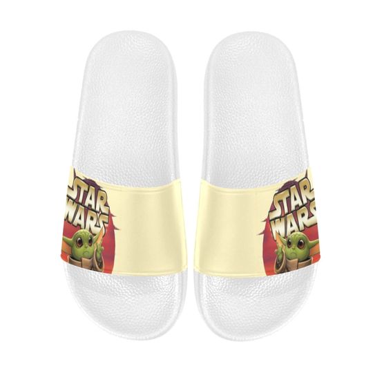 Baby Yoda Star Wars Slide Sandals Unisex For Boyfriend or Girlfriend Gift, Birthday Gift, and Others