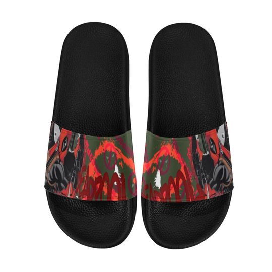Deadpool Slide Sandals Unisex For Boyfriend or Girlfriend Gift, Birthday Gift, and Others