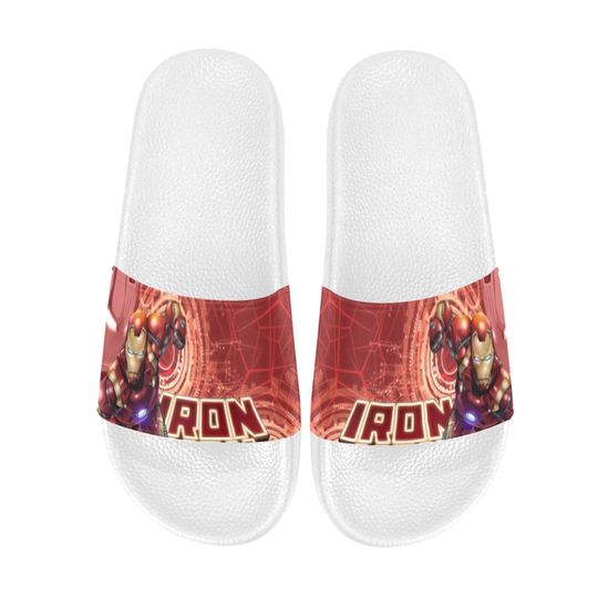 Iron Man Slide Sandals Unisex For Boyfriend or Girlfriend Gift, Birthday Gift, and Others