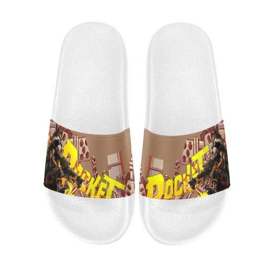 Rocket Racoon Slide Sandals Unisex For Boyfriend or Girlfriend Gift, Birthday Gift, and Others