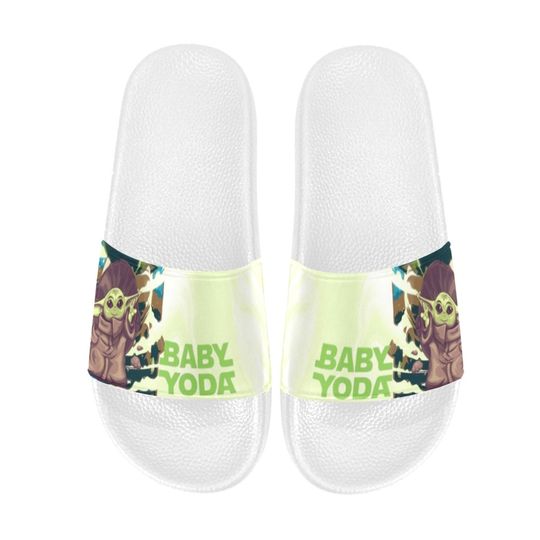 Baby Yoda Star Wars Slide Sandals Unisex For Boyfriend or Girlfriend Gift, Birthday Gift, and Others