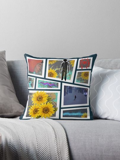 Miles Morales Mood Board Pillow