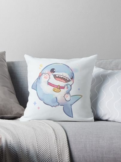  Jeff the Landshark Kawaii Design  Pillow