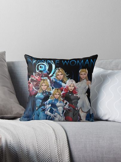 Susan Storm - Invisible Woman - Marvel Rivals Edit ~ Fantastic 4 Pillow