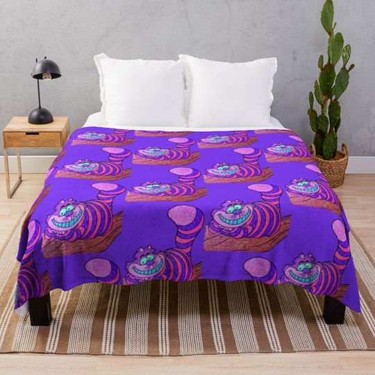Cheshire Cat  Throw Blanket