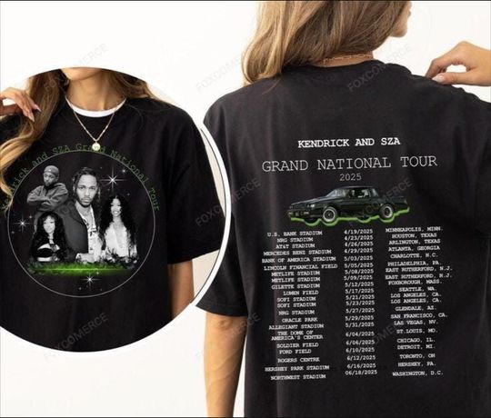 Kendrick & SZA Tour 2025 Shirt, Gildan Unisex Softstyle Tee