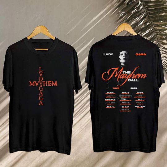 Ld ga Fan Shirt, Ld ga The Mayhem Ball Tour 2025 Shirt, Ld ga 2025 Concert, Ld ga Merch, Ld ga Mayhem Shirt, Ld ga