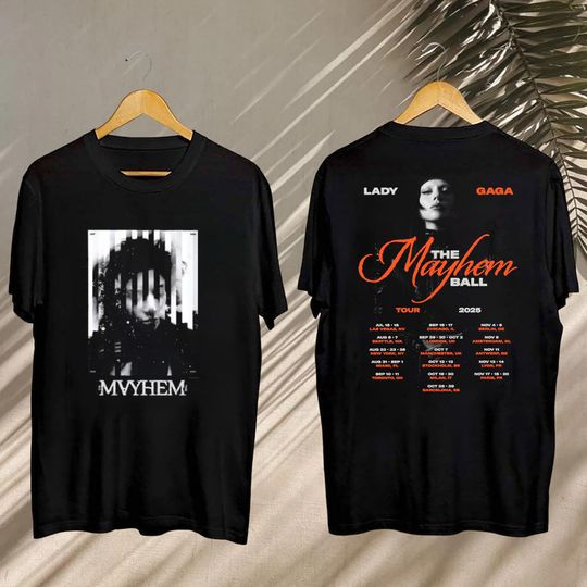 2025 Ld ga The Mayhem Ball Tour Shirt, Ld ga Concert, Ld ga Fan Gift, Ld ga Merch, Ld ga Mayhem Shirt, Ld ga Shirt