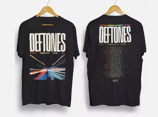Deftone 2025 North American Tour Black T-Shirt
