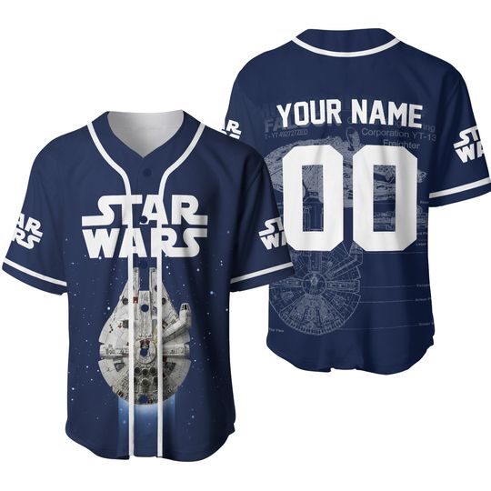 Discover Star Wars Baseball Jersey, Darth Vader Jersey, Sci-Fi Sports Shirt, Baby Yoda Team Jersey, Star Wars Merch, Gift for Star Wars Fans