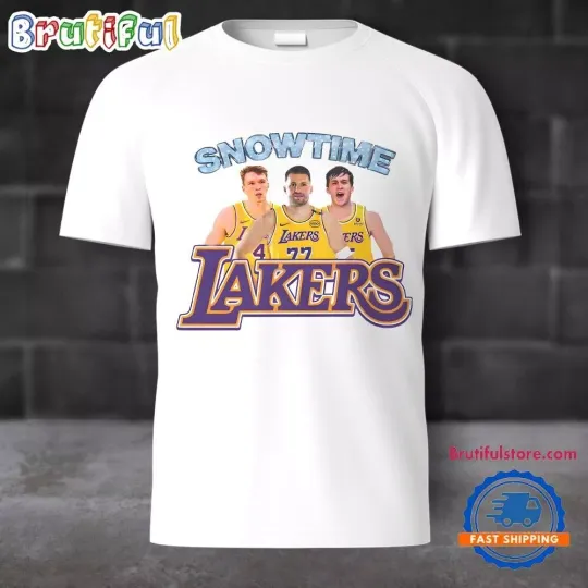 Snowtime Lakers Luka Doncic Austin Reaves Dalton Knecht T Shirt