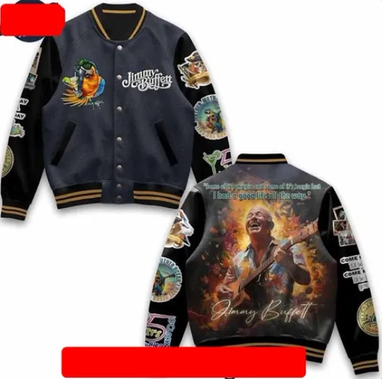 Hot New Jimmy Buffett Baseball Jacket