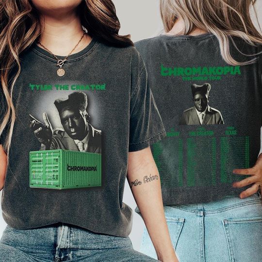Tyler The Creator Unisex Graphic Tee, Chromakopia Tour Inspired, Concert Shirt, Aesthetic T-Shirt, Trendy Clothing,Rapper T-Shirt,R&B Music