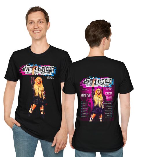 Unisex Tshirt Avril Lavigne , Sweatshirt, Hoodie, Shirt, Tee, Avril Lavigne Tour 2025, Avril Lavigne, Avril Lavigne merch, merch, fans gift