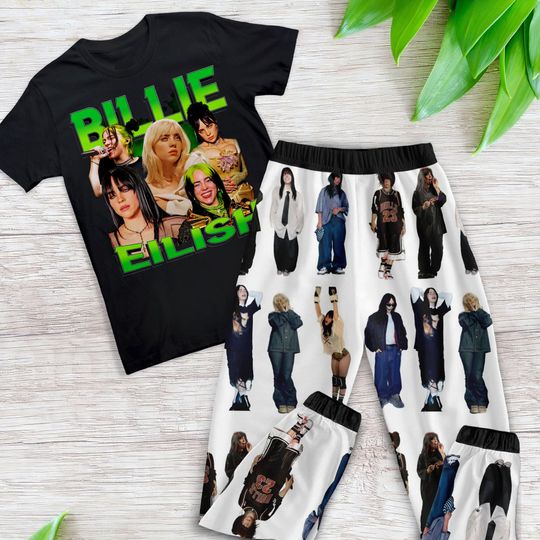 Inspired Billie Eilish Pajama Set  Soft & Stylish Nightwear