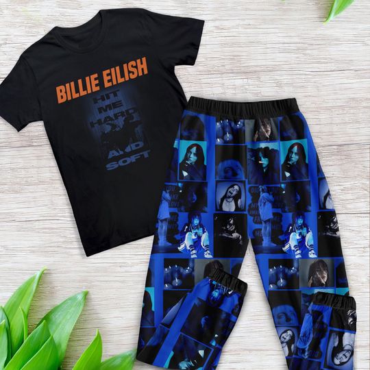 Unique Billie Eilish Pajamas  Themed Handmade Sleepwear