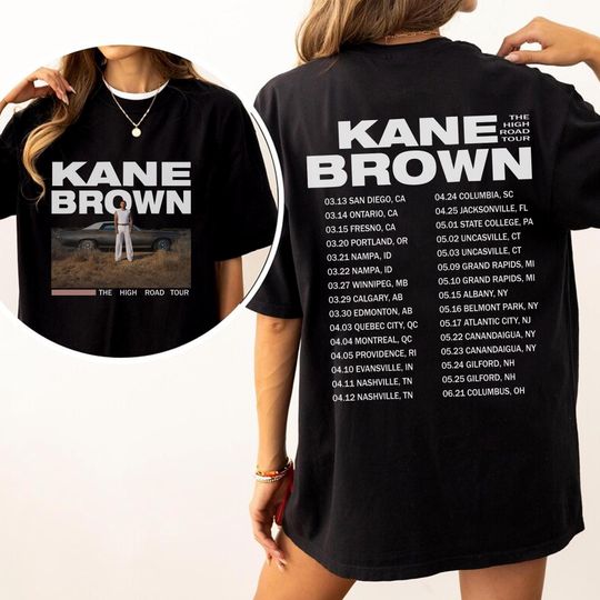 2025 Kane Brown The High Road Tour  , Kane Brown 2025 Concert, Kane Brown Fan Gifts, Kane Brown Merch, Kane Brown Country Music Shirt