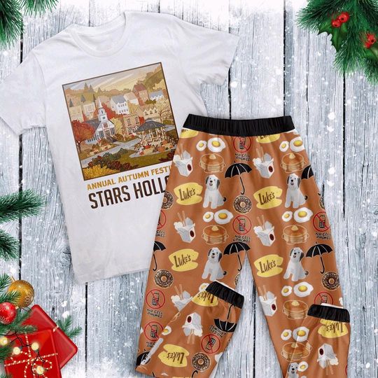 Gilmore Girls Pajama Set - Stars Hollow Family PJs