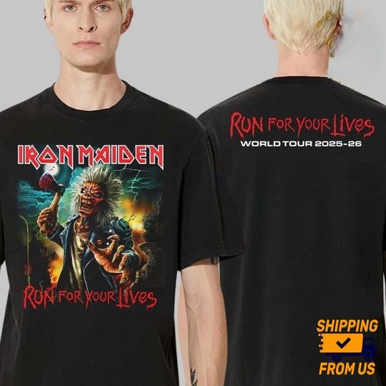 Iron Maiden Run For Your Lives Tee, Run for Your Lives Tour 2025 Shirt, Concert 2025 Shirt, Gift For Fan, Gift For Father Day