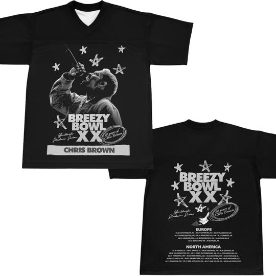 Breezy Bowl XX Football Jersey, Retro Sports Apparel, Perfect for Game Days, Concerts, Casual Outfits, Gifts