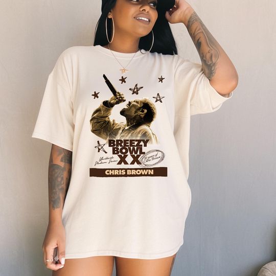 Chris Brown Breezy Bowl XX  T-Shirt, Chris Brown Album Shirt, Chris Brown Fan Gift, Chris Brown Merch Shirt, Cb Tour 2025 Shirt