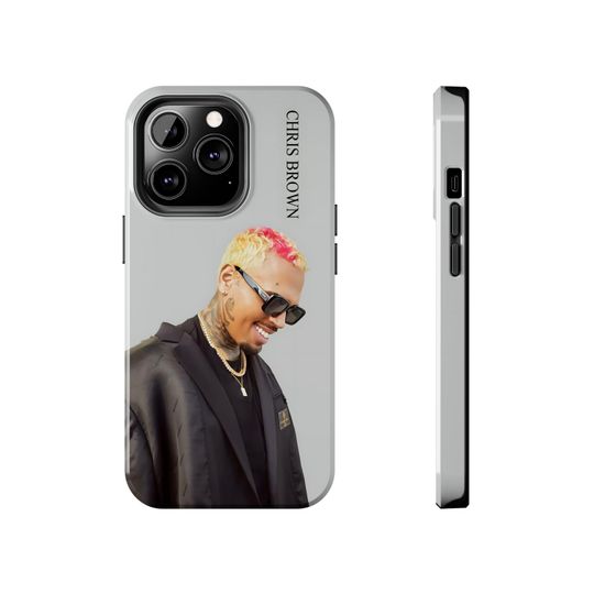 Chris Brown Tough Phone Case, Music Artist Phone Case, Protective iPhone Cover, Hard Shell Phone Protector